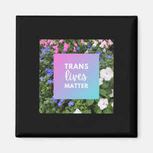Aimant Trans vit la typographie florale