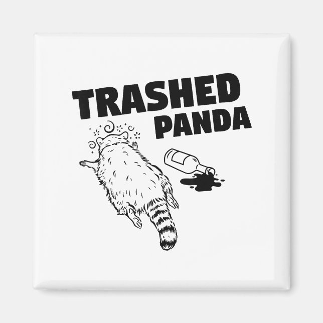 Aimant Trashed Panda  (Devant)