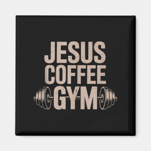 Aimant Travail chrétien drôle Jésus Café Gymnastique Halt