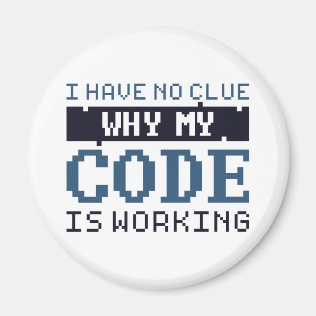 Aimant Travail du code (Devant)