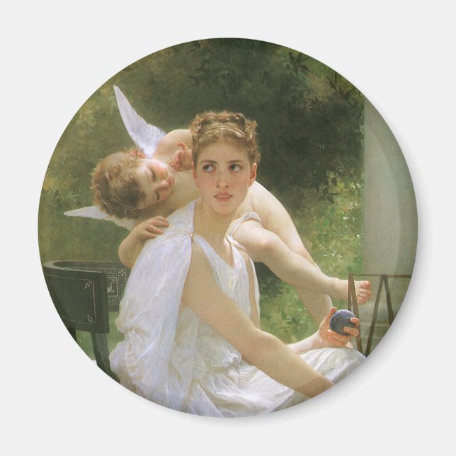 Aimant Travail interrompu par Bouguereau, Angel Portrait (Devant)