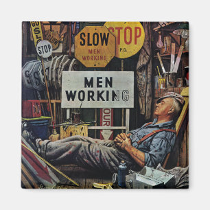 Aimant Travailler d'hommes