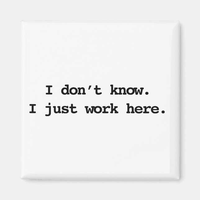 Aimant travailler ici (Devant)