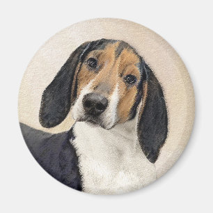 Aimant Treeing Walker Coonhound Peinture - Art original