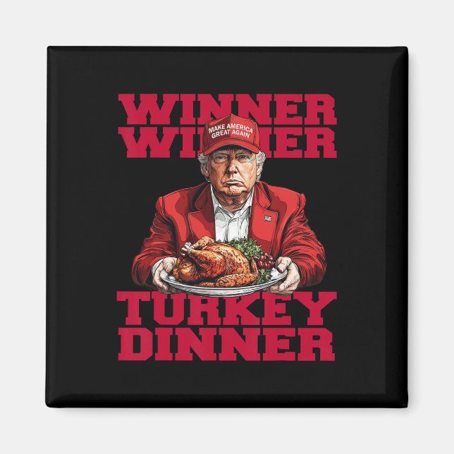 Aimant Trending Humour Trump Gagnant Turquie Dinnerth (Devant)