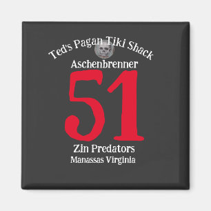 Aimant Trepied de Ted Pagan Tiki Shack Zin Manassas VA