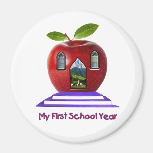 Aimant Très mignon Ma première année d'école (Devant)