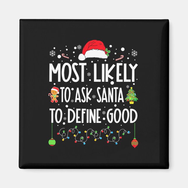 Aimant Très Probable De Demander À Père Noël De Définir L (Devant)