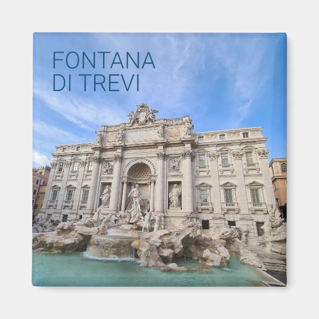 Aimant Trevi Fontaine Rome Italie Vacances Panorama (Devant)