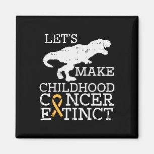 Aimant Trex Cancer de l'enfant Dinosaure de sensibilisati