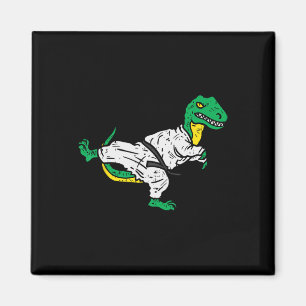 Aimant Trex Karaté Taekwondo Ceinture Noire Drôle Dinosau