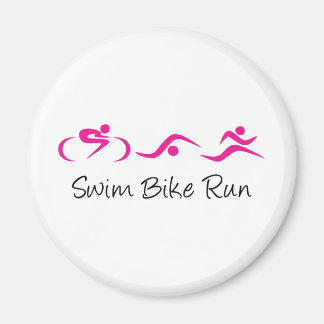 Aimant Tri Femmes : Swim.Bike.Run