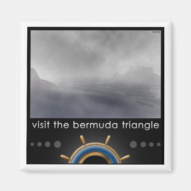 Aimant Triangle des Bermudes (Devant)