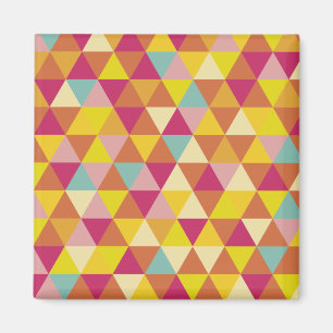 Aimant Triangles polychromes en forme géométrique