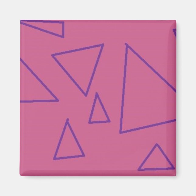 aimant triangles violets (Devant)