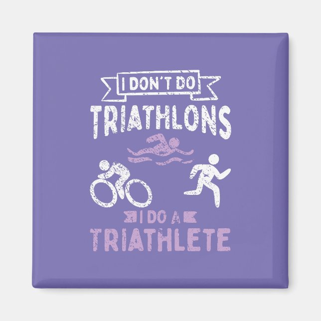 Aimant Triathlon Funny (Devant)
