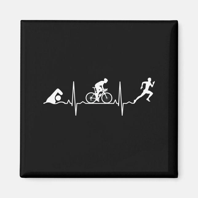 Aimant Triathlon - Triathlon (Devant)