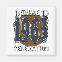 Aimant Tribute to 1963 generation anniversaire