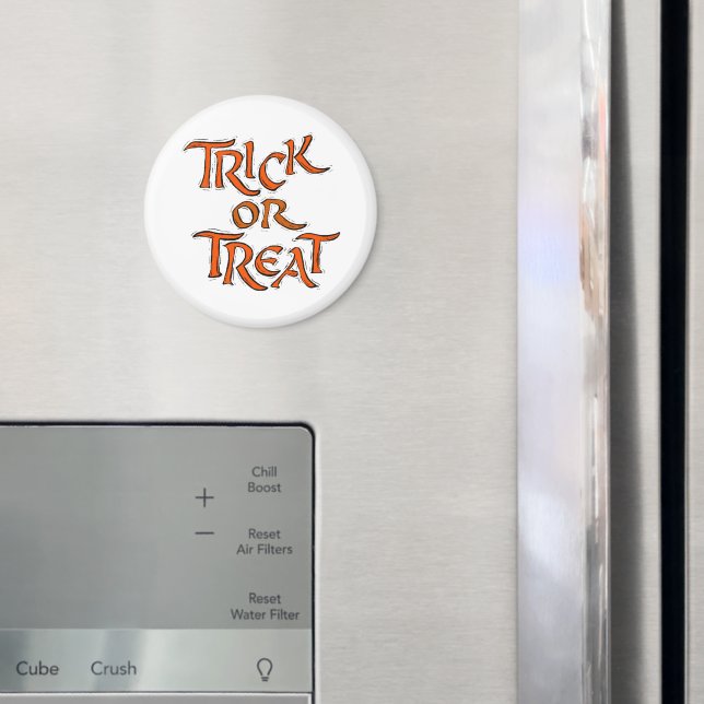 Aimant Trick Halloween ou Traiter les mots (In situ (réfrigérateur))