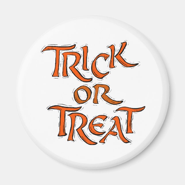 Aimant Trick Halloween ou Traiter les mots (Devant)