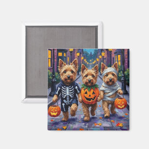 Aimant Trick-or-Treat Halloween Terrier Dandie Dinmont