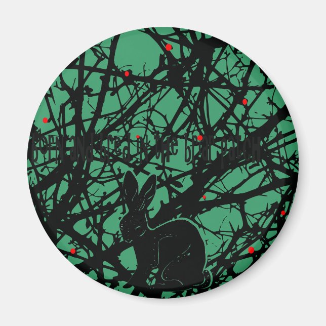 Aimant Trickster Rabbit en Briar Patch (Devant)