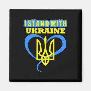 Aimant Trident ukrainien Drapeau ukrainien Drapeau ukrain
