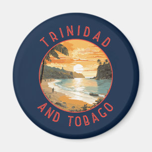 Aimant Trinité-et-Tobago Caribbean Distressed Circle