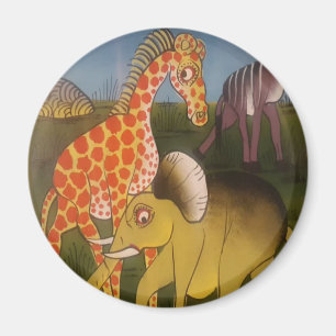 Aimant Trio d'art africain