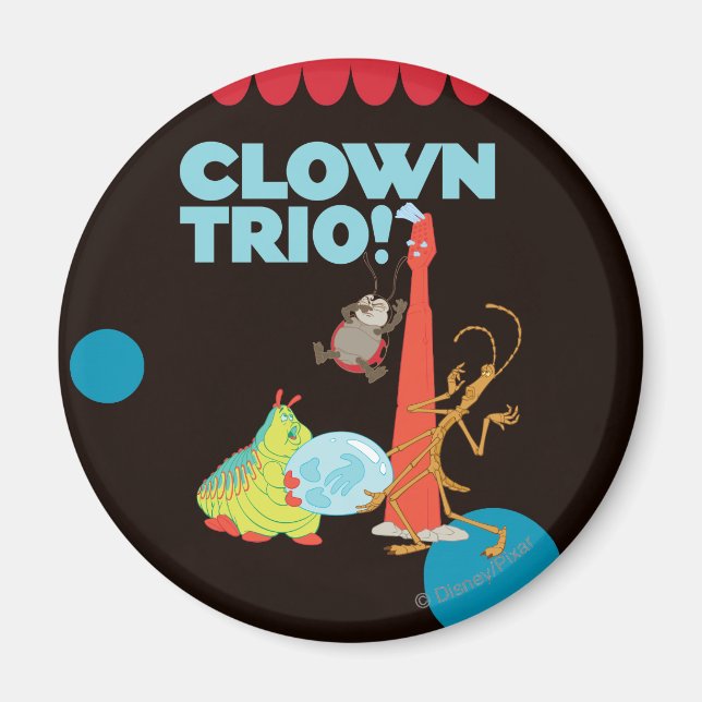 Aimant Trio de clowns ! (Devant)