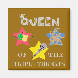 Aimant triple de la Reine de menace