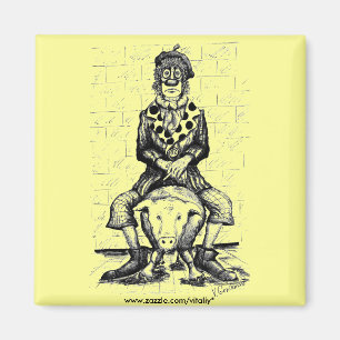 Aimant triste de clown