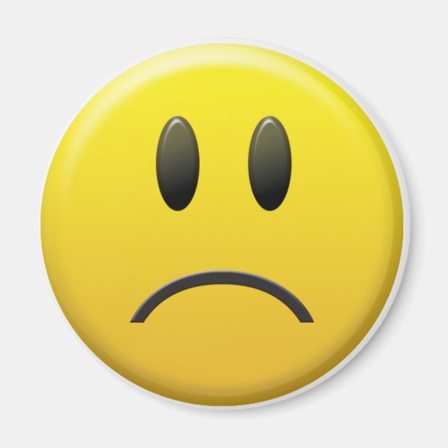 Aimant Triste visage (Devant)