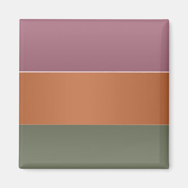 Aimant Trois bandes de couleur de finition métallique - A (Devant)