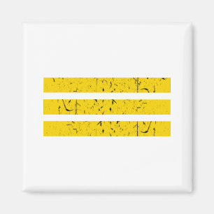 Aimant Trois bandes horizontales SYMBOLE Vintage Yin-Ya