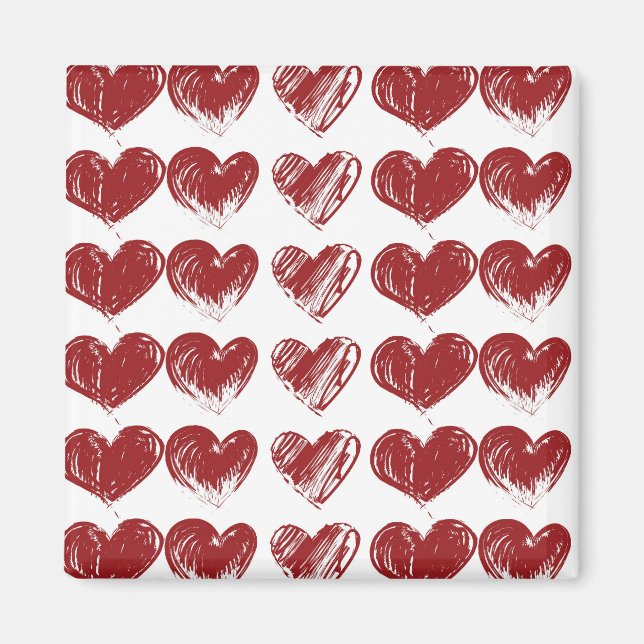 Aimant Trois coeurs (Devant)