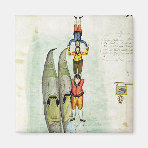 Aimant Trois hommes équilibrant sur deux gondoles, 1772