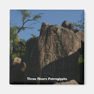 Aimant Trois pétroglyphes de rivières