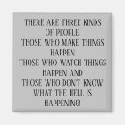 TROIS TYPES DE PERSONNES