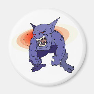 Aimant Troll Gobelin Monstre Grogne Montre Les Crocs