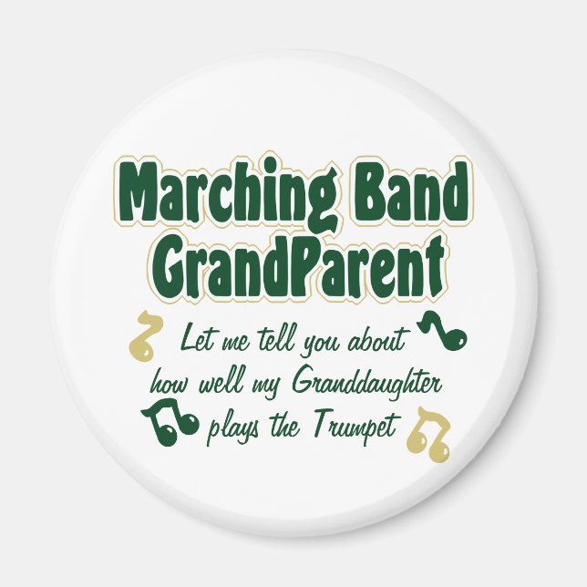 Aimant Trompette grand-parent de la bande Marche (Devant)