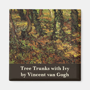 Aimant Troncs d'arbres avec Ivy par Vincent van Gogh