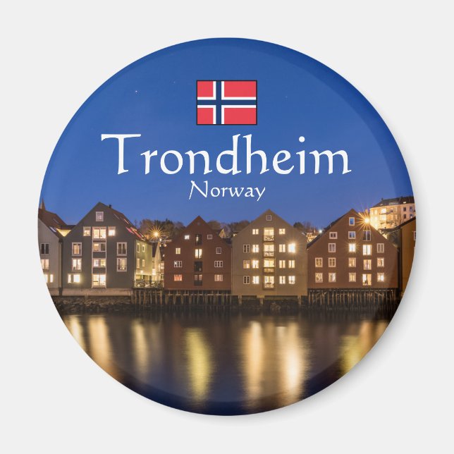 Aimant Trondheim Norvège Souvenir (Devant)