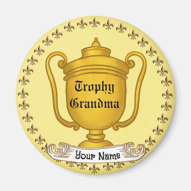 Aimant Trophée grand-mère (Devant)