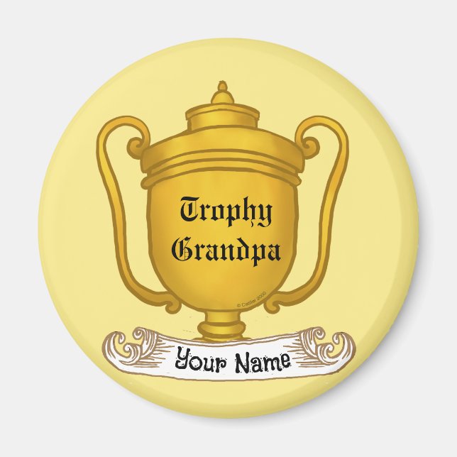 Aimant Trophée grand-père (Devant)