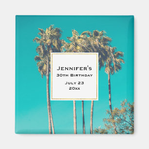 Aimant Tropical Palm Trees Retro Vibe Event