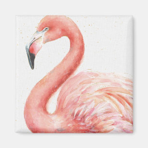 Aimant Tropical   Pink Flamingo