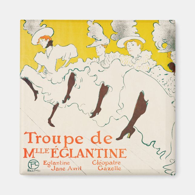 Aimant Troupe de Mademoiselle Eglantine, Toulouse Lautrec (Devant)