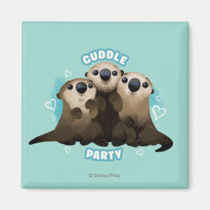 Aimant Trouver des loutres à cordes  Fête du câlin