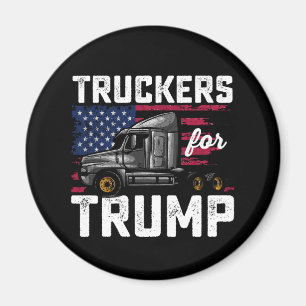 Aimant Truckers Pour Trump Élection Présidentielle Vintag